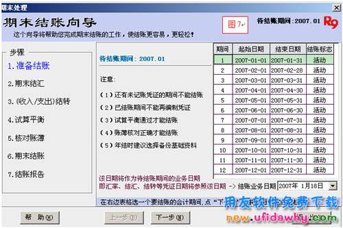用友政務(wù)GRP/R9軟件賬務(wù)系統(tǒng)月末結(jié)賬和反結(jié)賬操作圖文教程