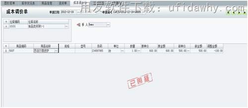 用友T1商貿寶中常見成本異常調整辦法