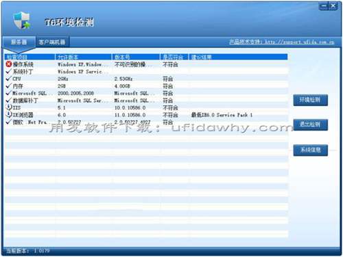 用友T6企業(yè)管理軟件環(huán)境檢測通不過？操作系統(tǒng)不符合？