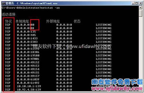 Netstat 命令-用友軟件維護(hù)常用DOS命令