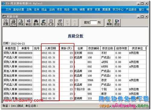 用友T3怎么查看存貨在倉庫入庫了多長時間？ 用友T3 第2張