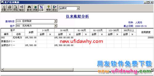 用友T3軟件中如何進(jìn)行客戶往來賬齡分析？ 用友T3 第8張
