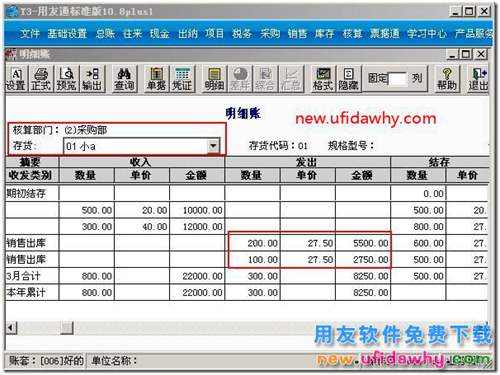 用友T3軟件按倉庫核算與按部門核算的區(qū)別？ 用友T3 第4張