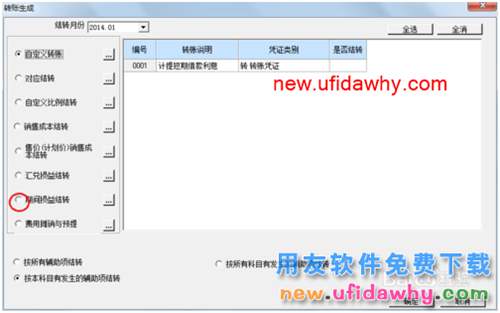 用友U8操作教程：[65]生成期間損益結(jié)轉(zhuǎn)憑證