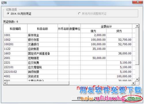用友U8操作教程：[45]記賬